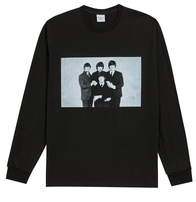 アクメドラビ(acme' de la vie) ADLV LONG SLEEVE T-SHIRT Black&Grey (ブラック)