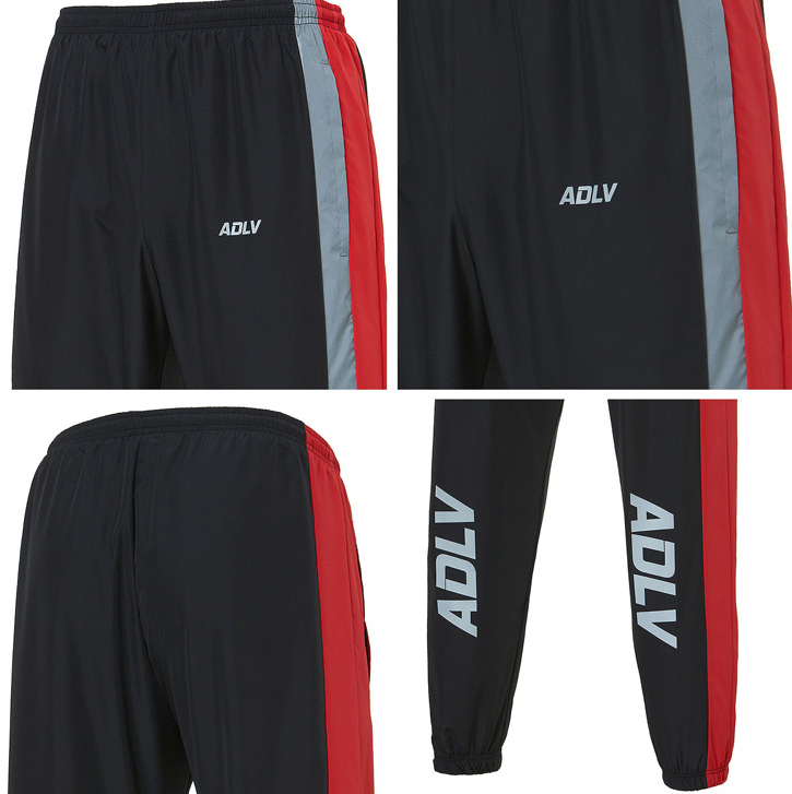 アクメドラビ(acme' de la vie) ADLV REFLECTIVE LOGO PANTS (Red)