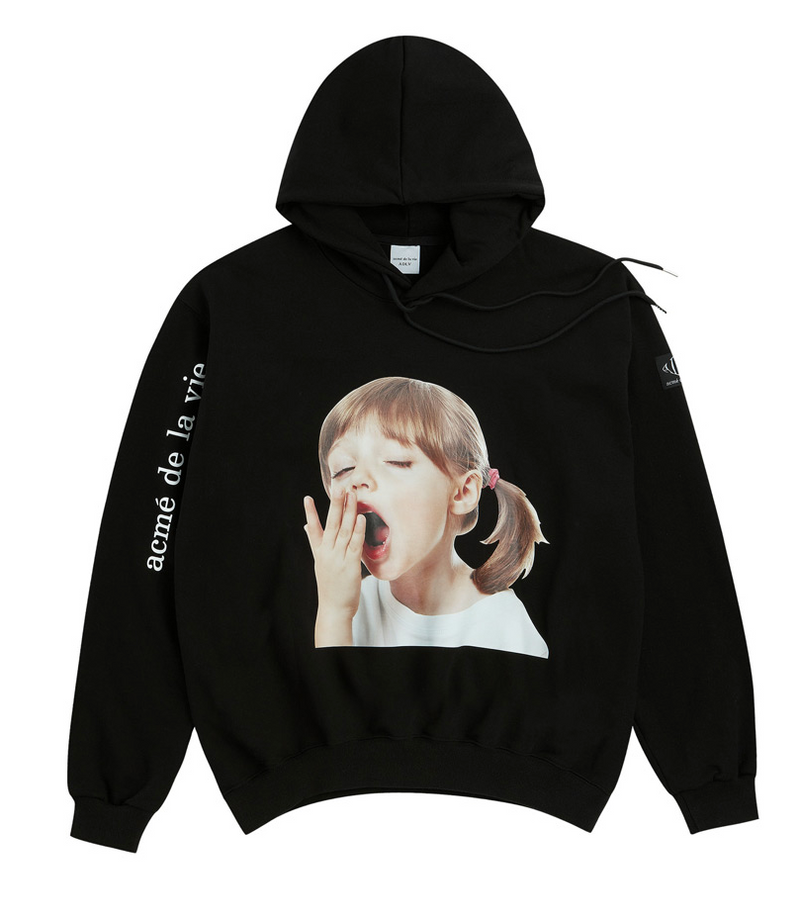 アクメドラビ(acme' de la vie) ADLV BABY FACE HOODIE BLACK YAWN