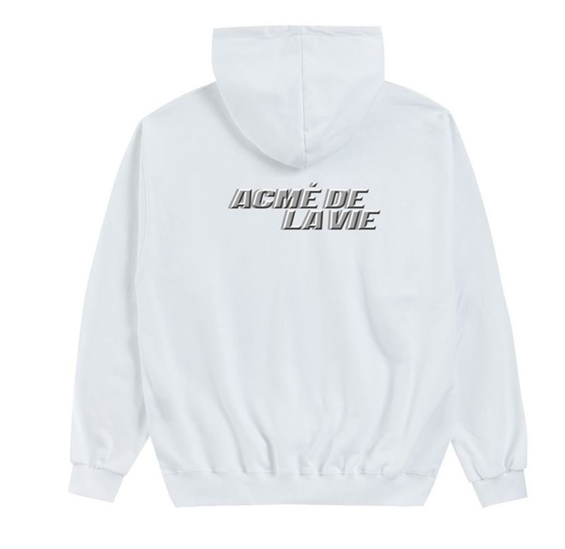 アクメドラビ(acme' de la vie) ADLV DIGITAL PRINTING HOODIE ANGRY MAN WHITE