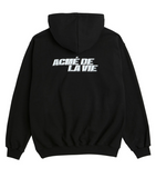 アクメドラビ(acme' de la vie) ADLV DIGITAL PRINTING HOODIE ANGRY MAN BLACK