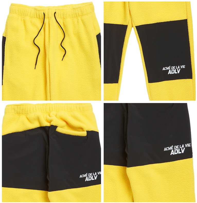 アクメドラビ(acme' de la vie) ADLV Fleece Set up Pants Yellow