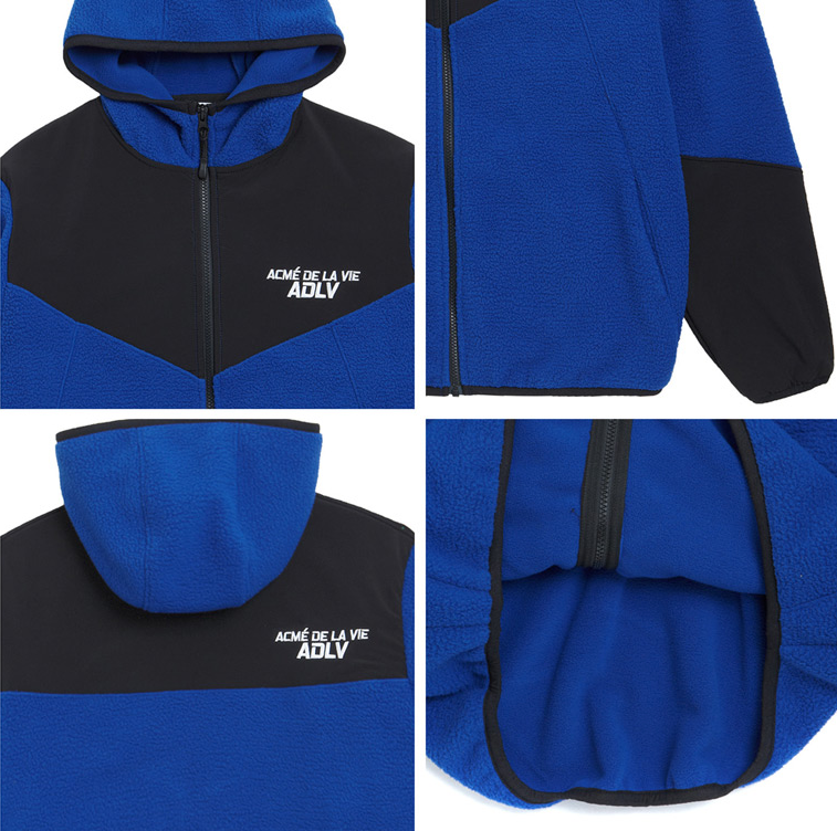 アクメドラビ(acme' de la vie) ADLV Fleece Set up Tops Blue