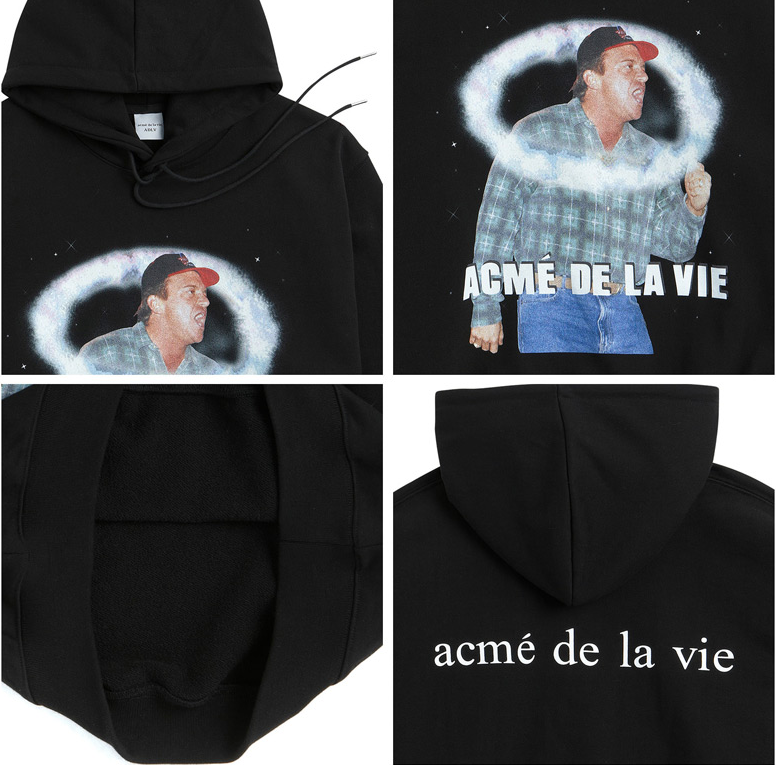 アクメドラビ(acme' de la vie) ADLV CARTOON HOODIE AURORA