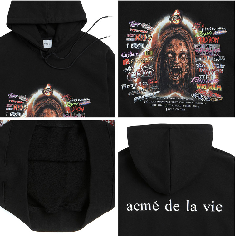 アクメドラビ(acme' de la vie) ADLV CARTOON HOODIE ZOMBIE WOMAN
