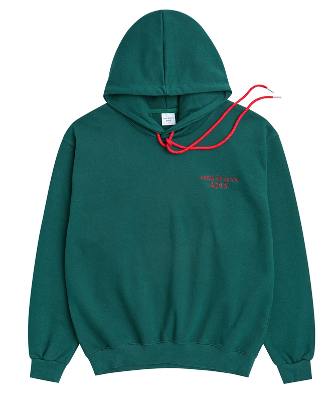 アクメドラビ(acme' de la vie) ADLV BASIC LOGO HOODIE GREEN