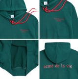 アクメドラビ(acme' de la vie) ADLV BASIC LOGO HOODIE GREEN