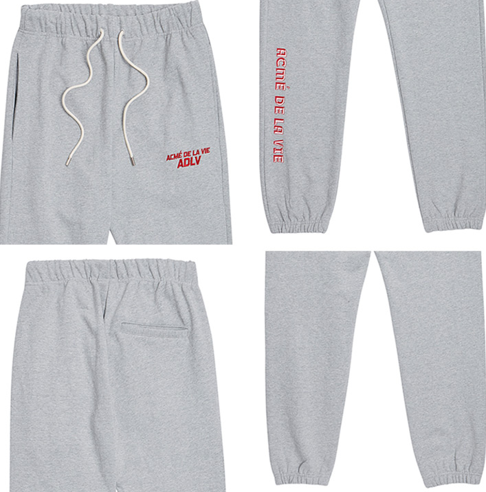 アクメドラビ(acme' de la vie) ADLV LOGO SWEATPANTS (グレー)
