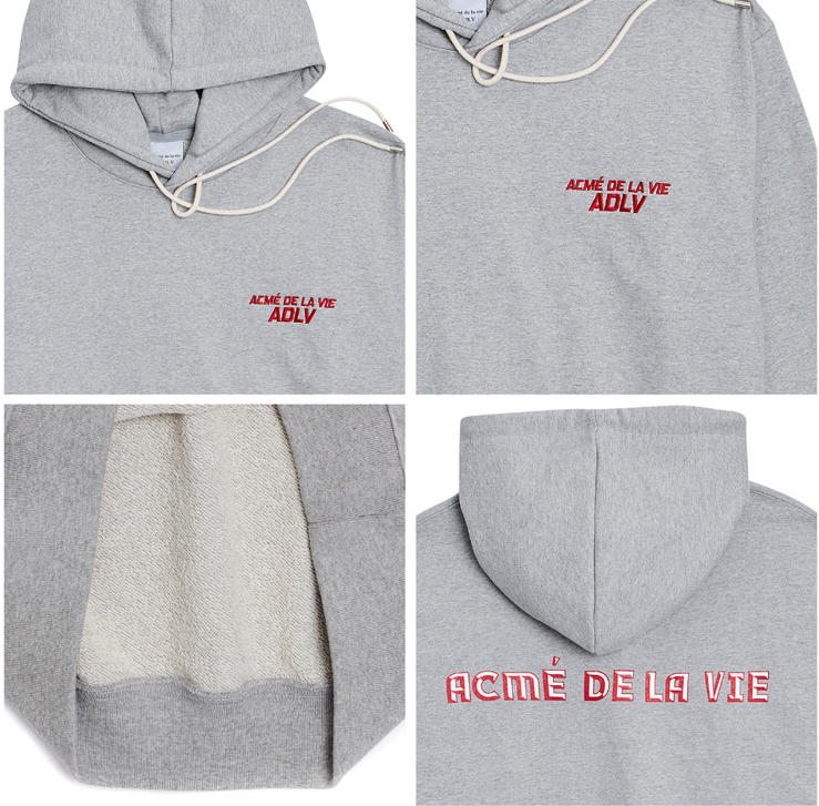 アクメドラビ(acme' de la vie) ADLV LOGO SETUP HOODIE (グレー)