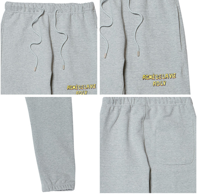 アクメドラビ(acme' de la vie) ADLV BROKEN LOGO SWEATPANTS GREY