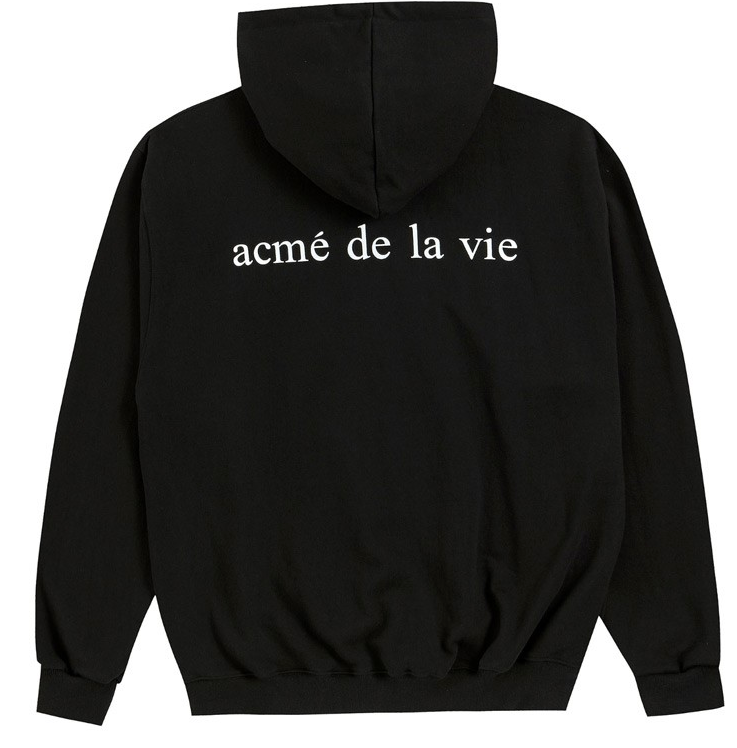 アクメドラビ(acme' de la vie) ADLV BABY FACE HOODIE BLACK RED HOODIE BOY (BLACK)