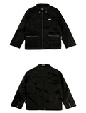 ベーシックコットン(BASIC COTTON) None Zipper Jacket (ブラック)