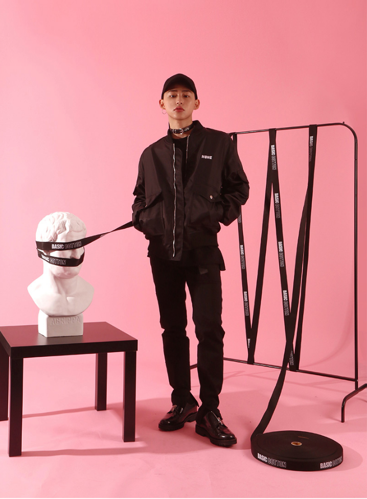 ベーシックコットン(BASIC COTTON) None Jumper (ブラック)