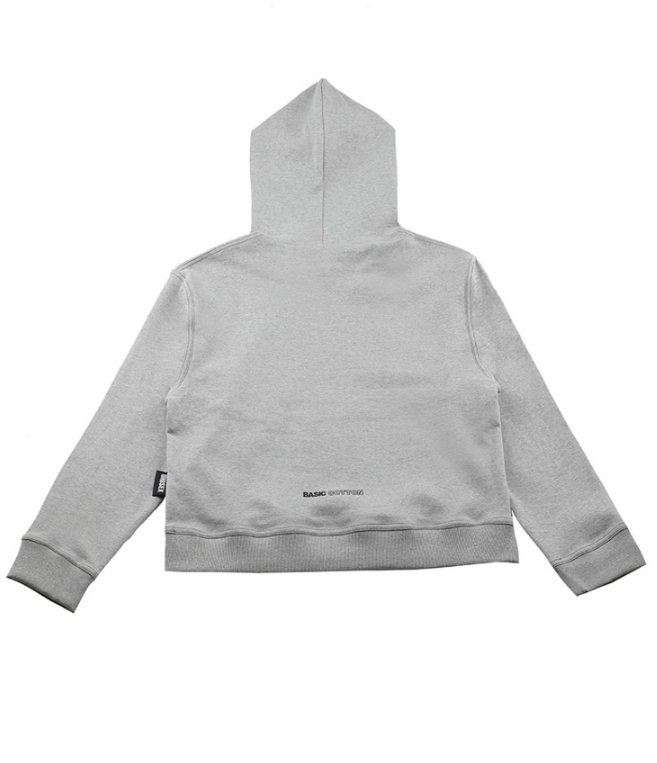 ベーシックコットン(BASIC COTTON) BCN Stitch Hoodie (グレー)