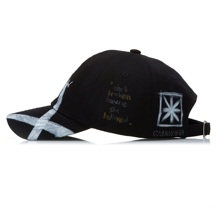 ブラックブロンド(BLACKBLOND) BBD Script Logo Cap Feather Graffiti Ver. (Black)