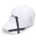ブラックブロンド(BLACKBLOND) BBD Script Logo Cap Feather Graffiti Ver. (White)