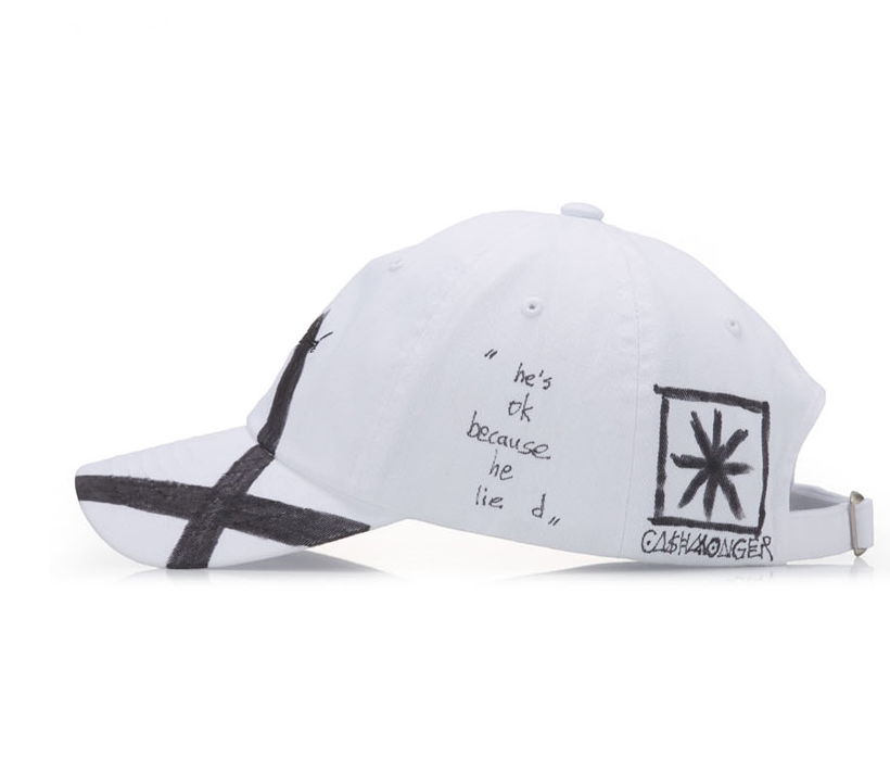 ブラックブロンド(BLACKBLOND) BBD Script Logo Cap Feather Graffiti Ver. (White)