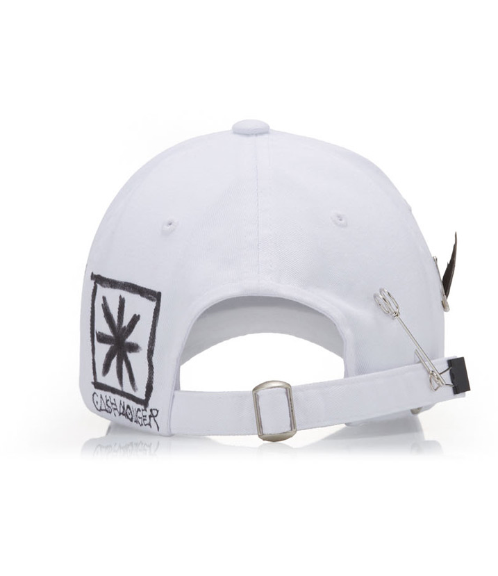 ブラックブロンド(BLACKBLOND) BBD Script Logo Cap Feather Graffiti Ver. (White)