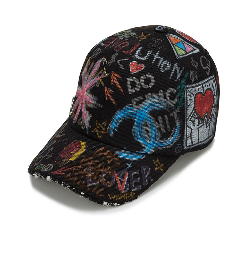 ブラックブロンド(BLACKBLOND) BBD Tweed Cap Graffiti Ver. (Black)