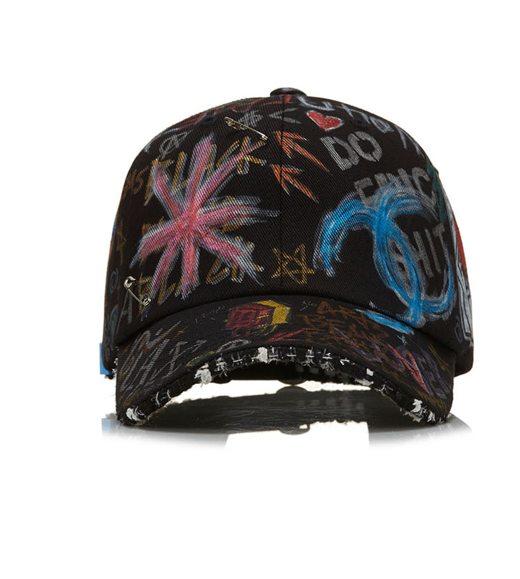 ブラックブロンド(BLACKBLOND) BBD Tweed Cap Graffiti Ver. (Black)