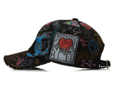 ブラックブロンド(BLACKBLOND) BBD Tweed Cap Graffiti Ver. (Black)