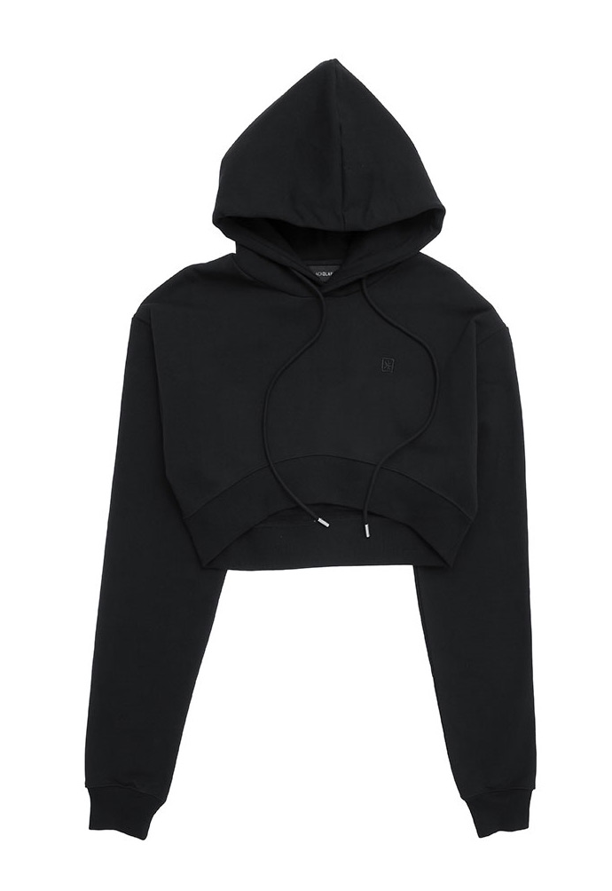 ブラックブロンド(BLACKBLOND) BBD Reflection Logo Crop Hoodie (Black)
