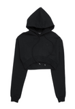 ブラックブロンド(BLACKBLOND) BBD Reflection Logo Crop Hoodie (Black)
