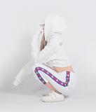 ブラックブロンド(BLACKBLOND) BBD Tweed Patch Crop Hoodie (Black)