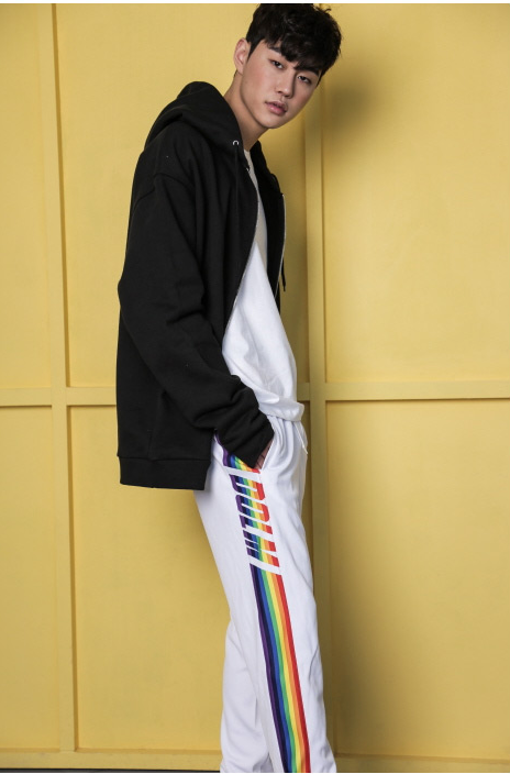 ドルム (DoLM) Rainbow training pants White