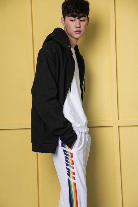 ドルム (DoLM) Rainbow training pants White