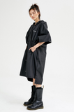 イーエスシースタジオ(ESC STUDIO) String long hood anorak (black)