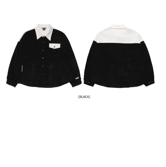 ダブルユーブイプロジェクト(WV PROJECT) LOKO CORDUROY SHIRT BEIGE MJLS7195