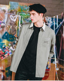 ダブルユーブイプロジェクト(WV PROJECT) HAND CUFF SHIRT LIGHT KHAKI SYLS7099
