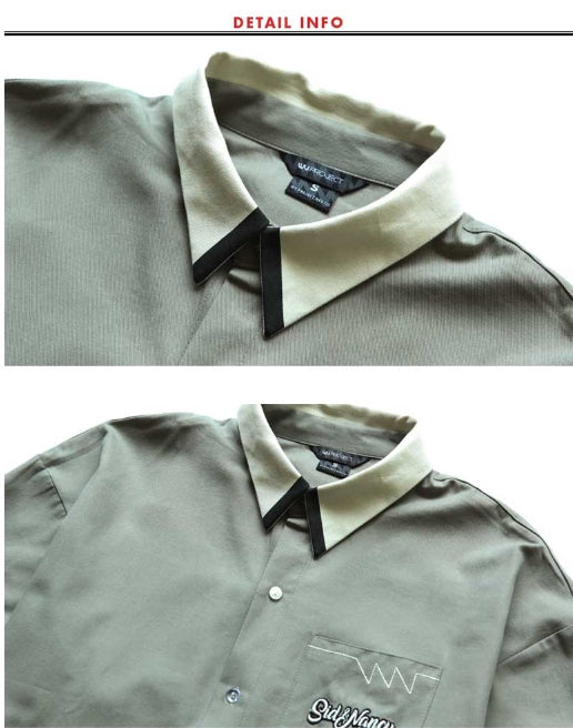 ダブルユーブイプロジェクト(WV PROJECT) HAND CUFF SHIRT LIGHT KHAKI SYLS7099