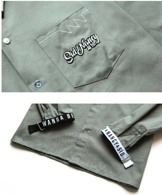 ダブルユーブイプロジェクト(WV PROJECT) HAND CUFF SHIRT LIGHT KHAKI SYLS7099