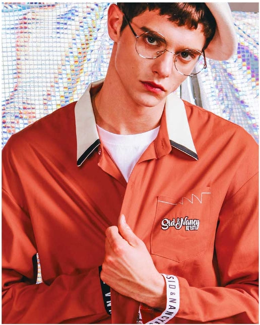 ダブルユーブイプロジェクト(WV PROJECT) HAND CUFF SHIRT DEEP ORANGE SYLS7099