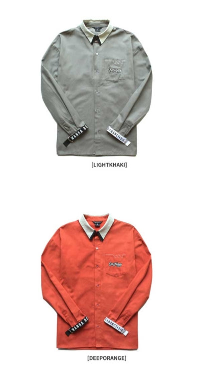 ダブルユーブイプロジェクト(WV PROJECT) HAND CUFF SHIRT DEEP ORANGE SYLS7099