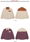 ダブルユーブイプロジェクト(WV PROJECT) LOKO CORDUROY SHIRT PURPLE MJLS7195