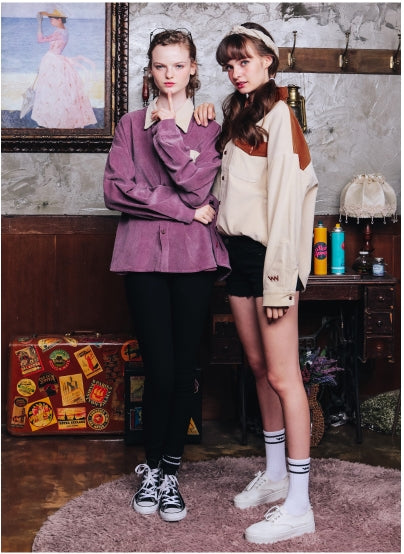 ダブルユーブイプロジェクト(WV PROJECT) LOKO CORDUROY SHIRT BRIQUE MJLS7195
