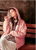 ダブルユーブイプロジェクト(WV PROJECT) PLEPOIN HOOD ZIPUP INDIE PINK KHHD7119
