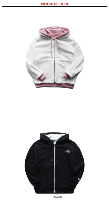 ダブルユーブイプロジェクト(WV PROJECT) PLEPOIN HOOD ZIPUP INDIE PINK KHHD7119