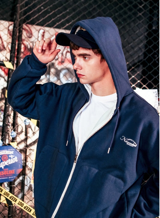 ダブルユーブイプロジェクト(WV PROJECT) PLEPOIN HOOD ZIPUP NAVY KHHD7119