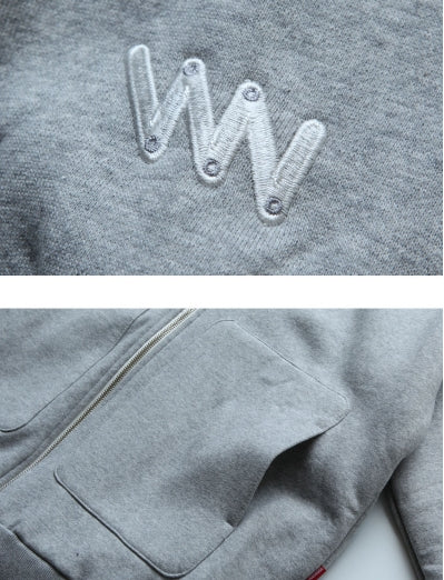 ダブルユーブイプロジェクト(WV PROJECT) PLEPOIN HOOD ZIPUP GRAY KHHD7119