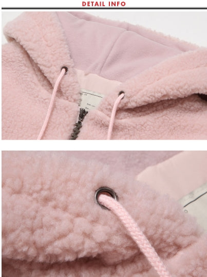 ダブルユーブイプロジェクト(WV PROJECT) TEENI WOOL HOOD ZIPUP PINK MJHD7194