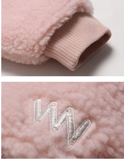 ダブルユーブイプロジェクト(WV PROJECT) TEENI WOOL HOOD ZIPUP PINK MJHD7194