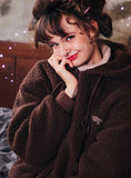 ダブルユーブイプロジェクト(WV PROJECT) TEENI WOOL HOOD ZIPUP CHOCOLATE MJHD7194