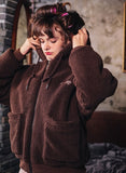 ダブルユーブイプロジェクト(WV PROJECT) TEENI WOOL HOOD ZIPUP CHOCOLATE MJHD7194