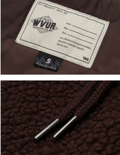 ダブルユーブイプロジェクト(WV PROJECT) TEENI WOOL HOOD ZIPUP CHOCOLATE MJHD7194