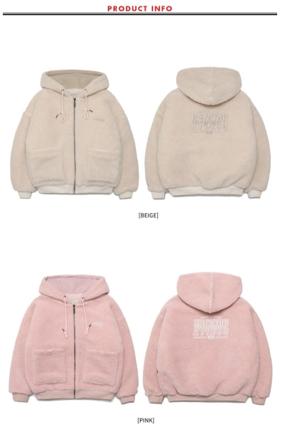 ダブルユーブイプロジェクト(WV PROJECT) TEENI WOOL HOOD ZIPUP BLACK MJHD7194