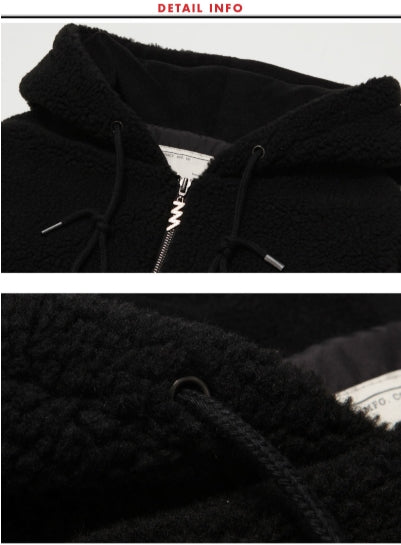 ダブルユーブイプロジェクト(WV PROJECT) TEENI WOOL HOOD ZIPUP BLACK MJHD7194